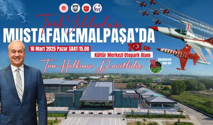 Türk Yıldızları Pazar Günü Mustafakemalpaşa'da