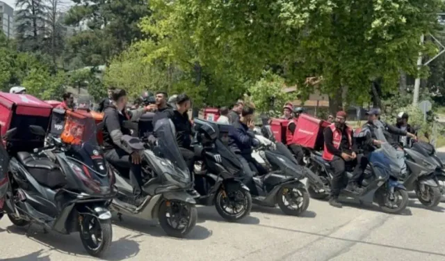 Bursa’da motokuryelerden anlamlı protesto!