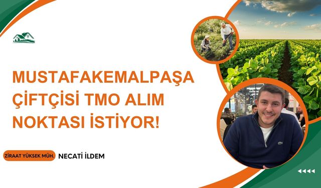 Necati İldem Yazdı: Mustafakemalpaşa Çiftçisi TMO alım noktası istiyor!